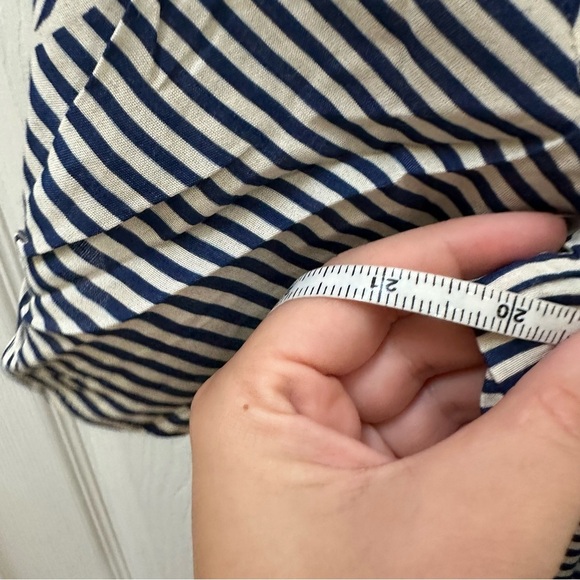NWT Anthropologie conditions apply Lilith Romper blue white stripe short sleeve - Picture 6 of 8